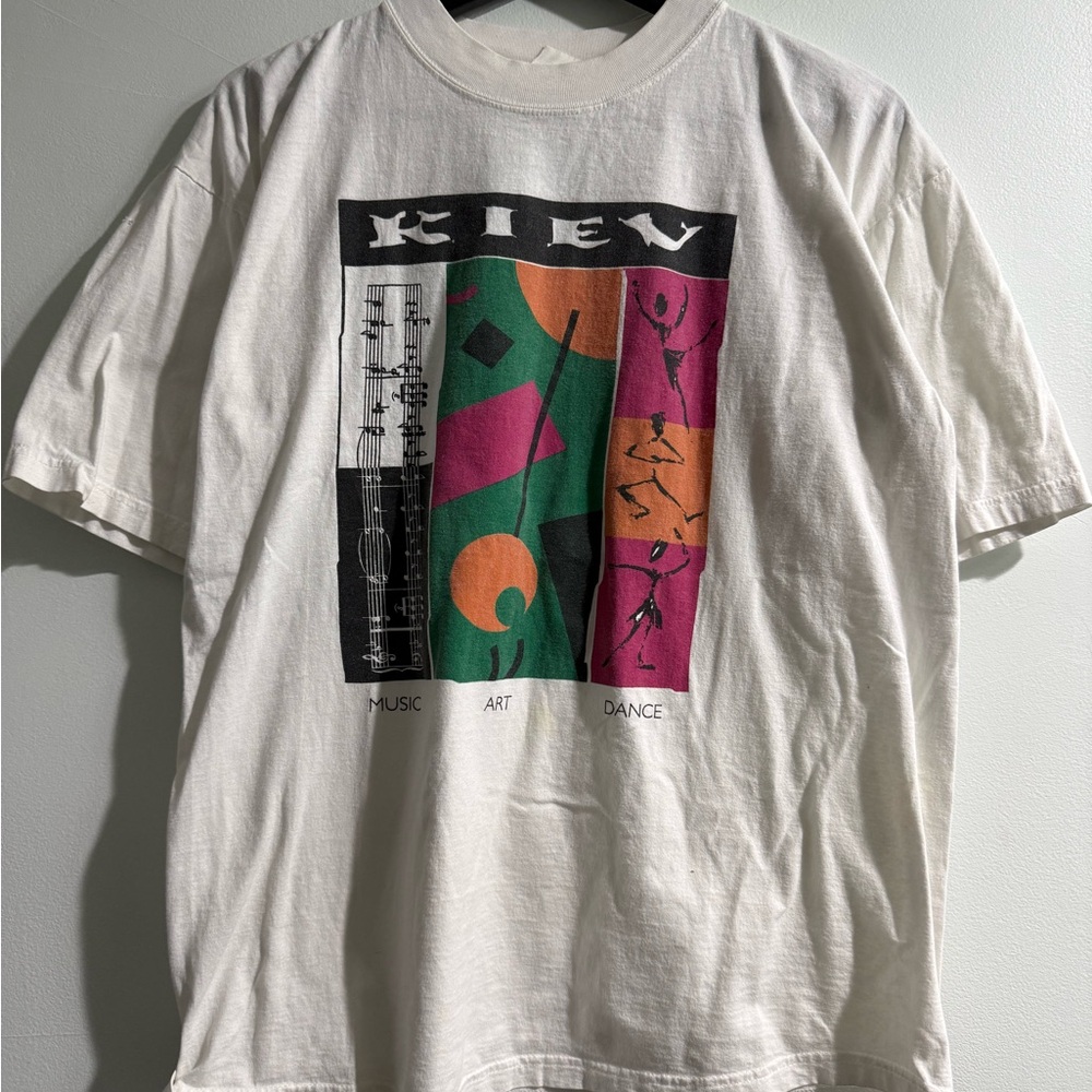 Vintage Art Graphic Tee - White